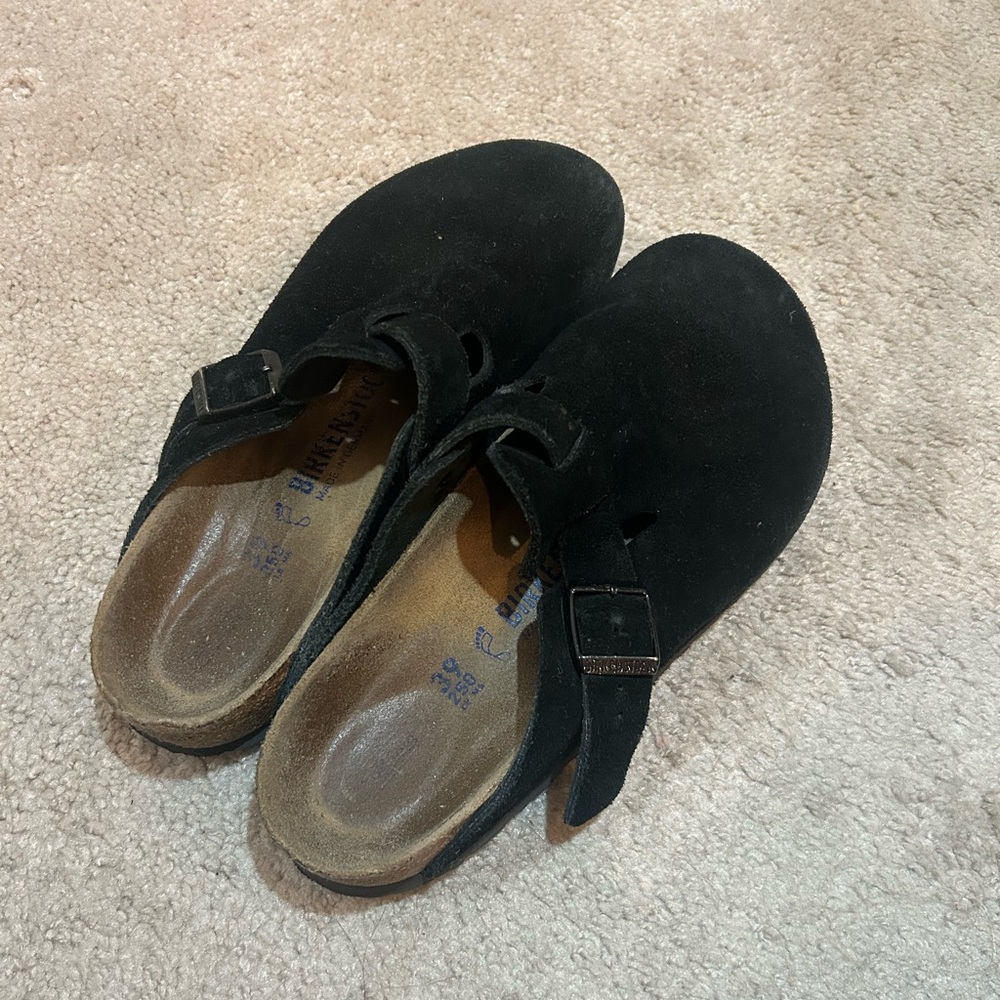 Birkenstock Black Suede Mules - Picture 3 of 6